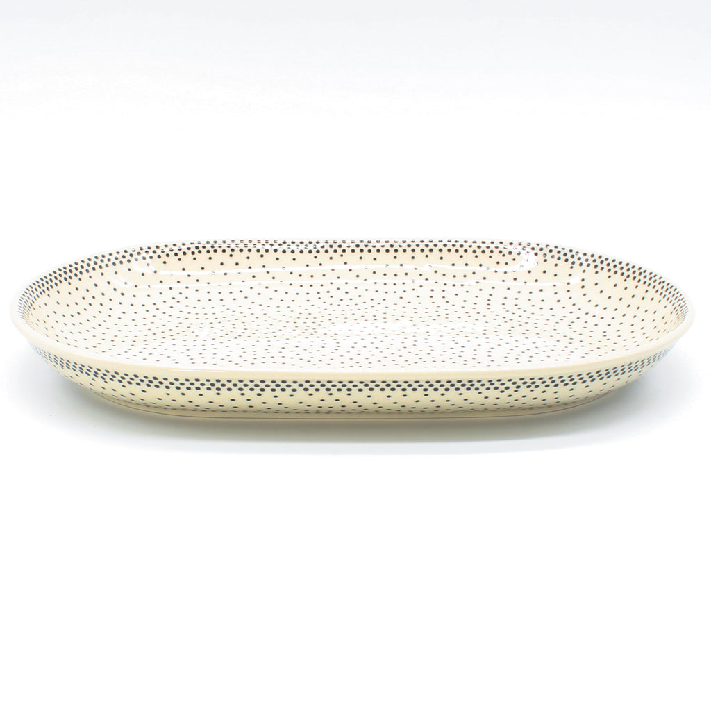 Md Oval Platter in Black Elegance