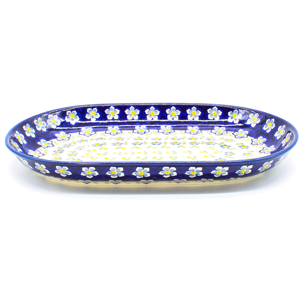 Md Oval Platter in Periwinkle