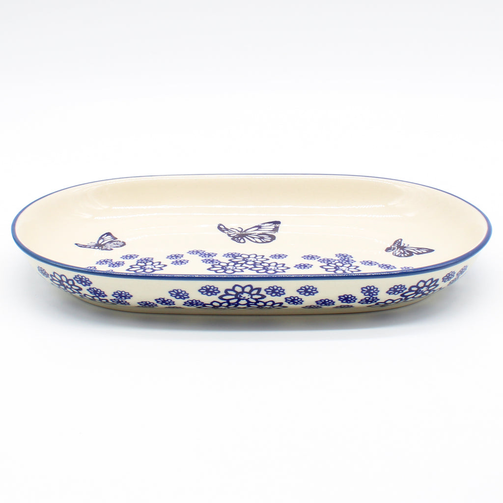 Sm Oval Platter in Butterfly