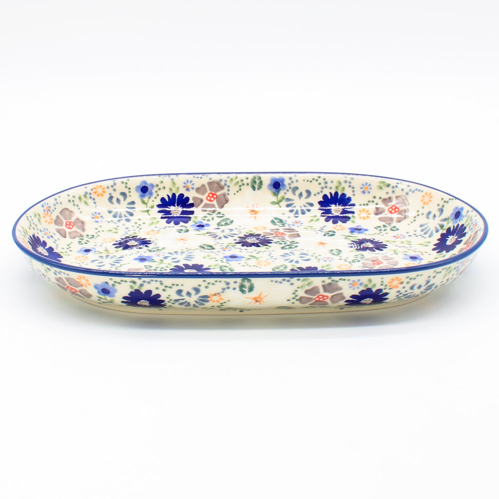 Sm Oval Platter in Morning Breeze