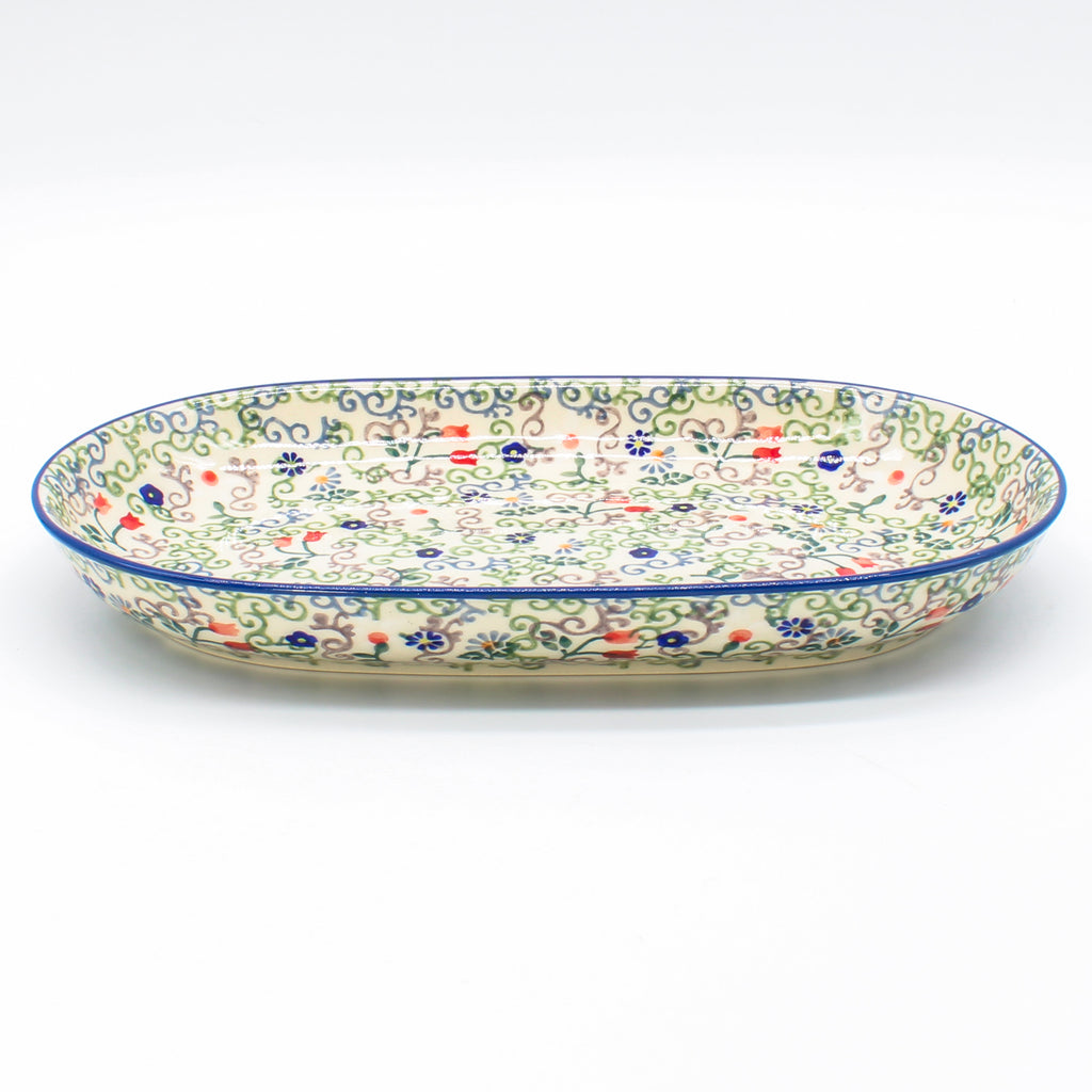 Sm Oval Platter in Early Spring