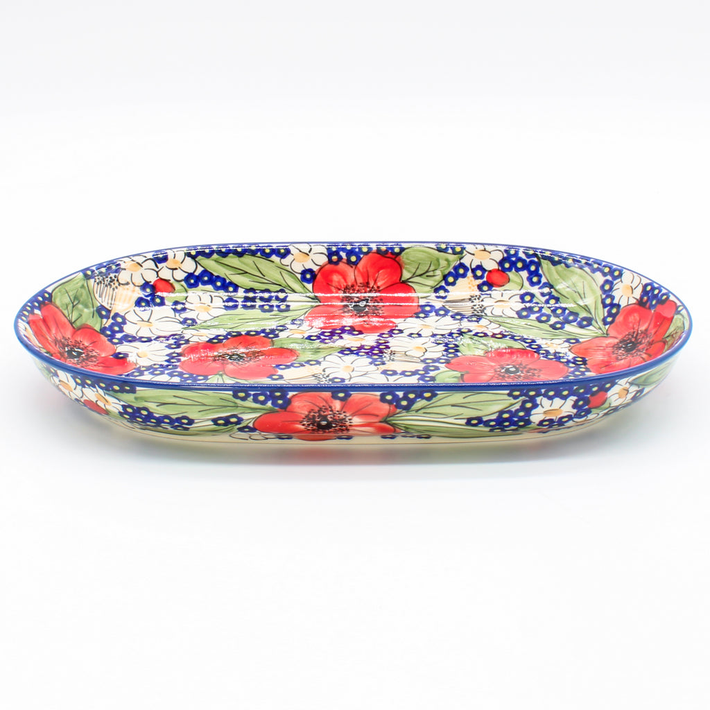 Sm Oval Platter in Endless Garden