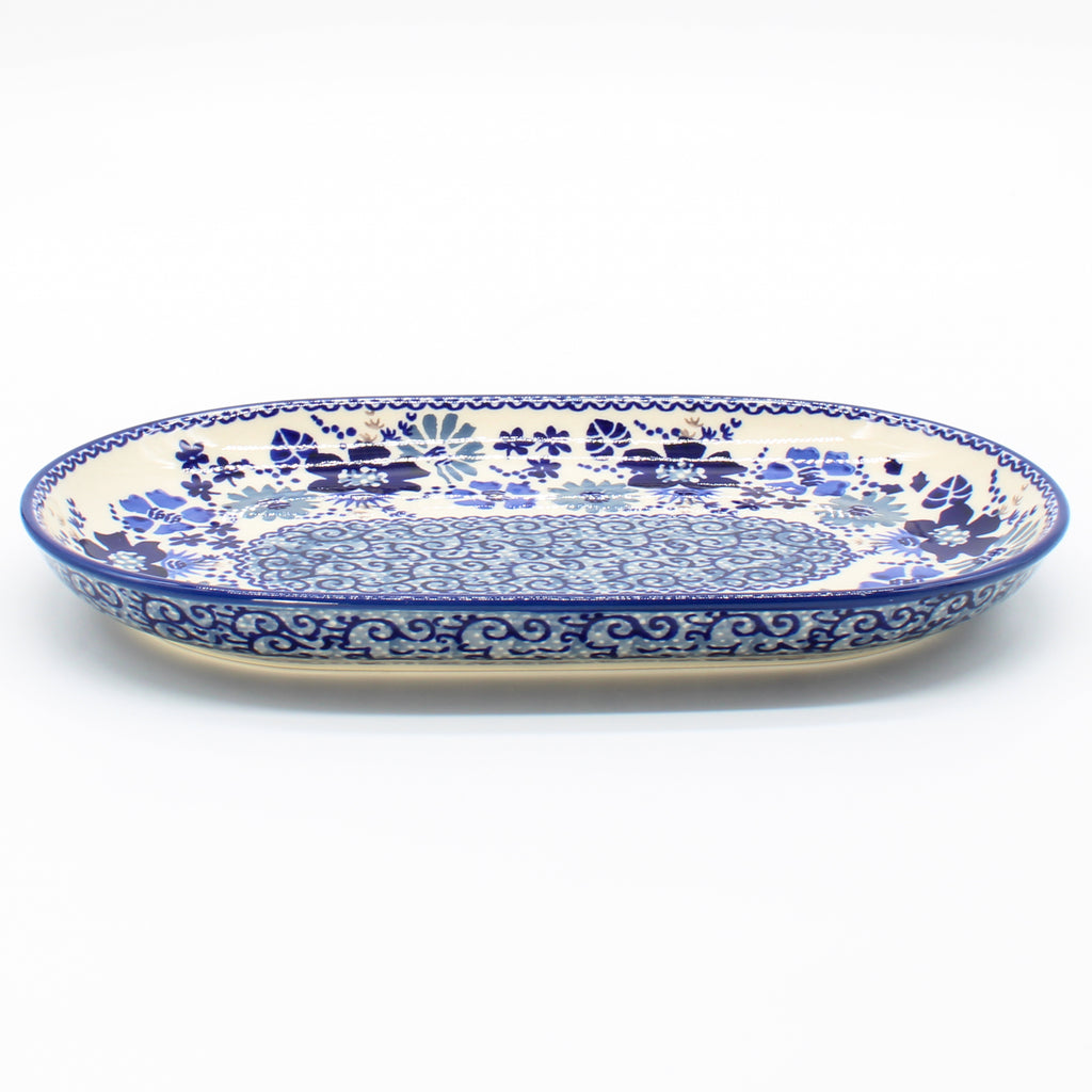 Tiny Oval Platter in Stunning Blue