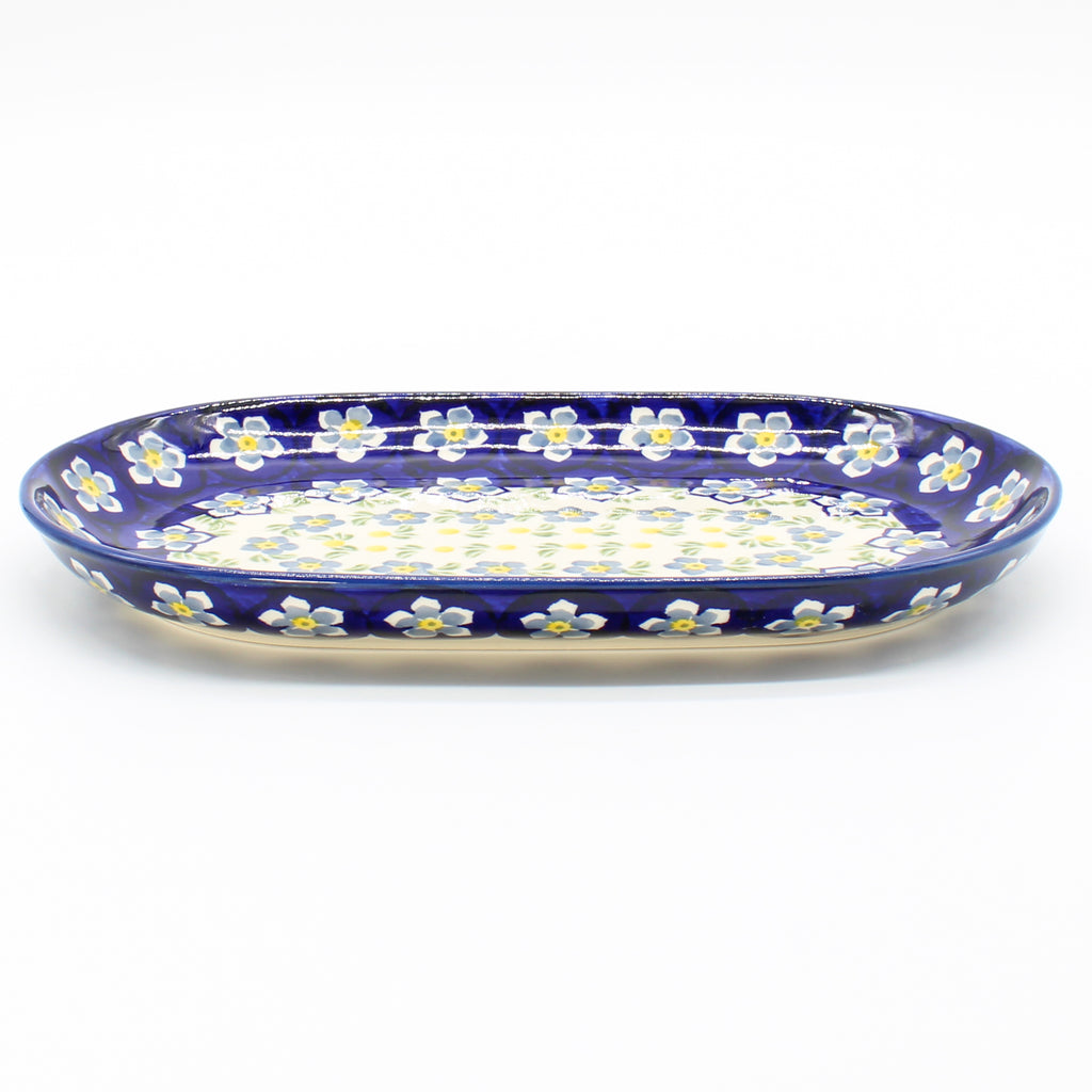 Tiny Oval Platter in Periwinkle