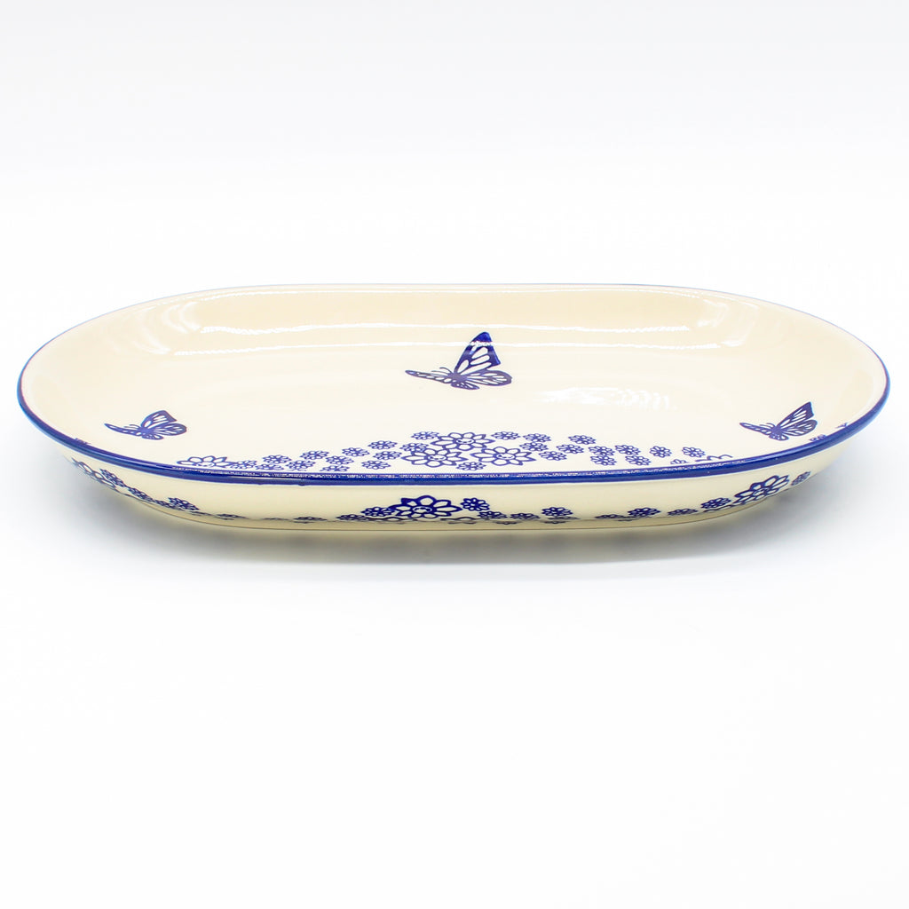 Md Oval Platter in Butterfly