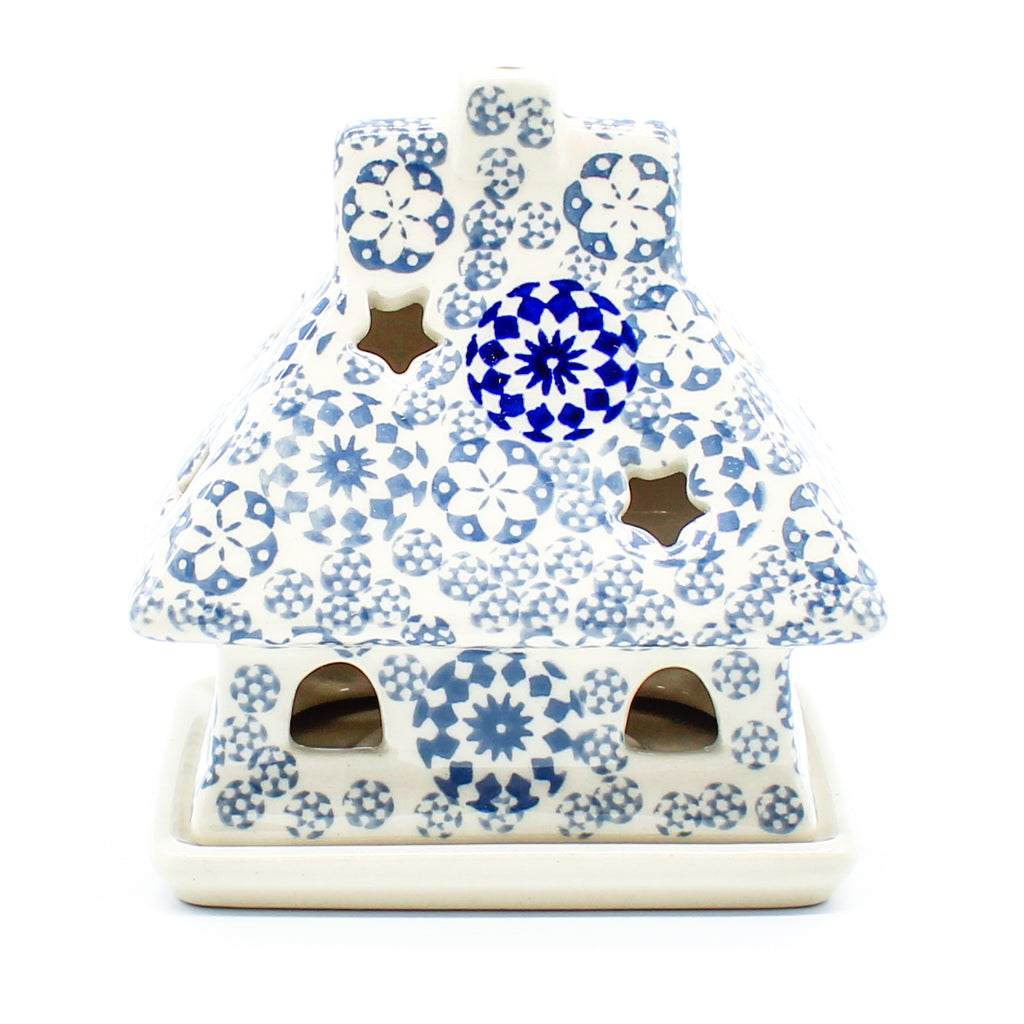 House Tea Candle Holder in Winter Wonderland