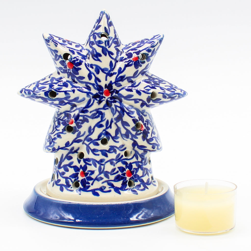 Star Tea Candle Holder in Touch of Red