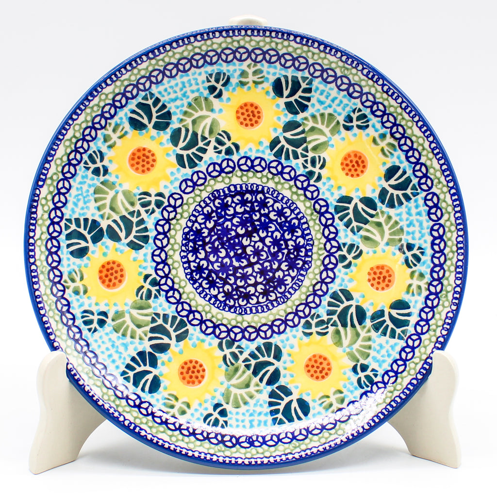 Luncheon Plate in Ukrainian Sunflower