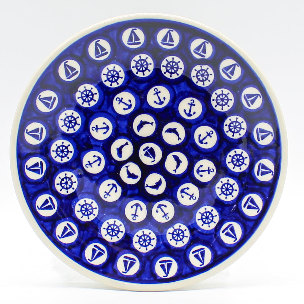 Bread & Butter Plate in Nautical Blue