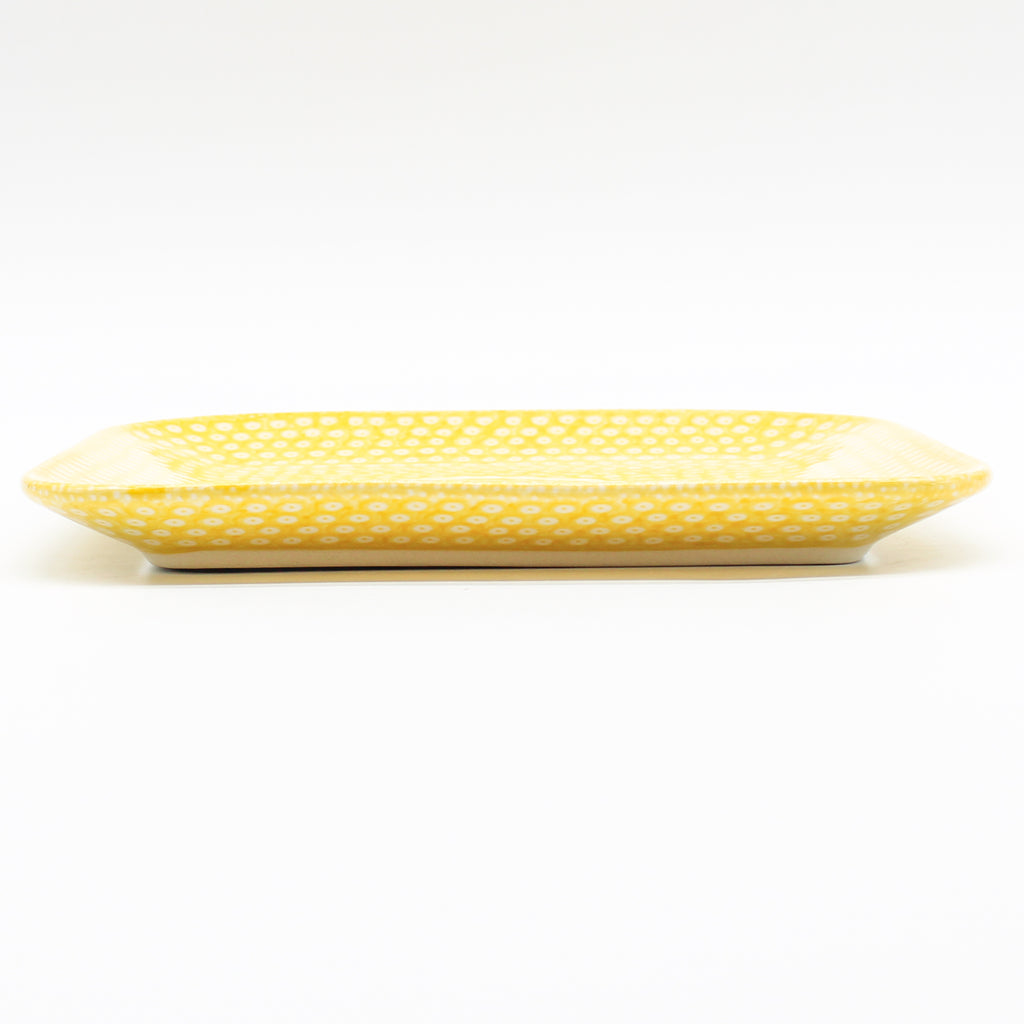 Square Sushi Plate 8.5" in Yellow Elegance