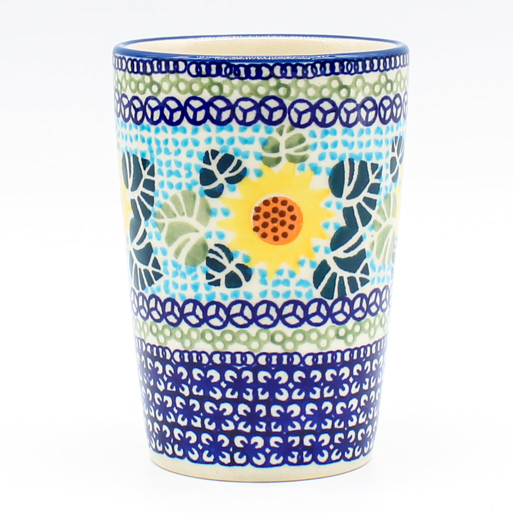 Tumbler/Toothbrush Holder in Ukrainian Sunflower