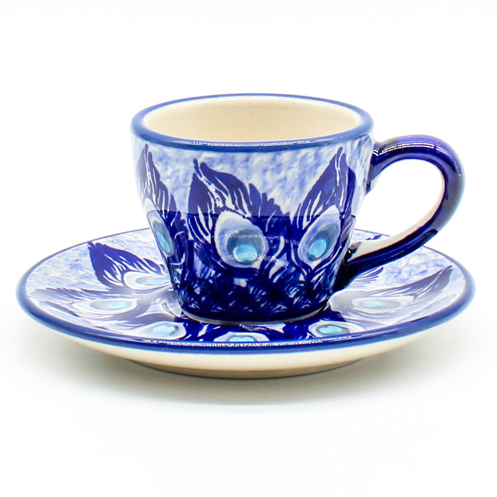 Espresso Cup w/Saucer 2 oz in Peacock Glory