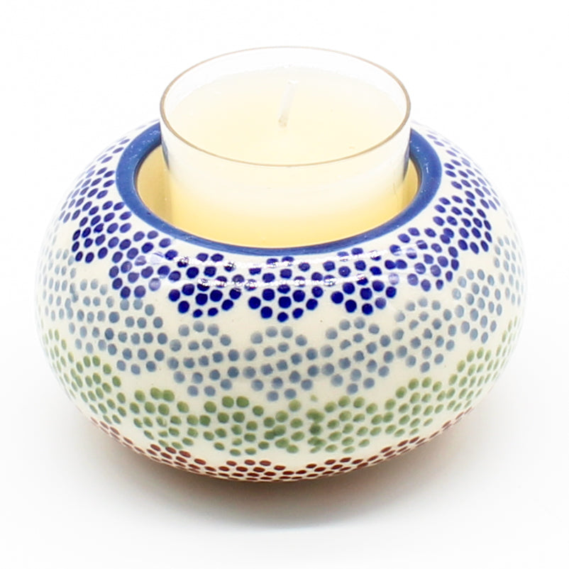 Votive Candle Holder in Modern Dots
