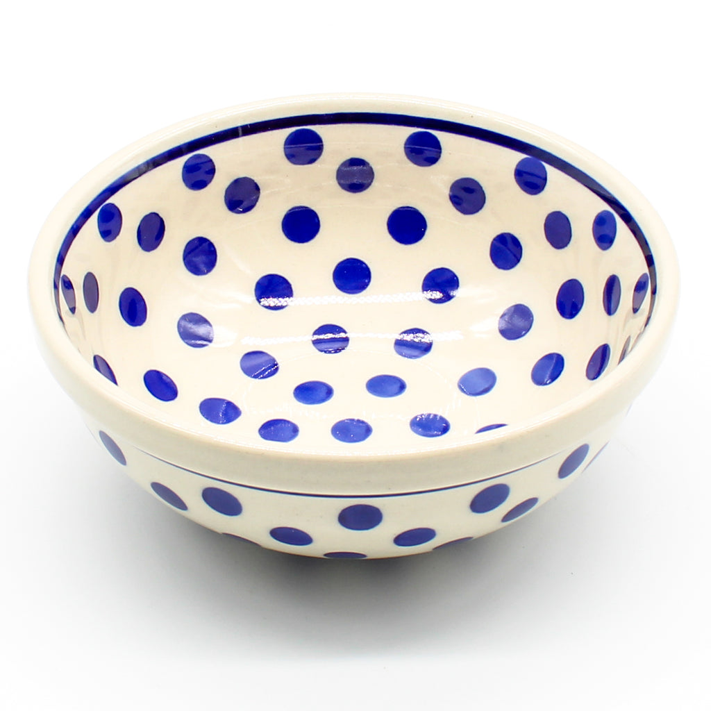 Dessert Bowl 12 oz in Blue Polka-Dot