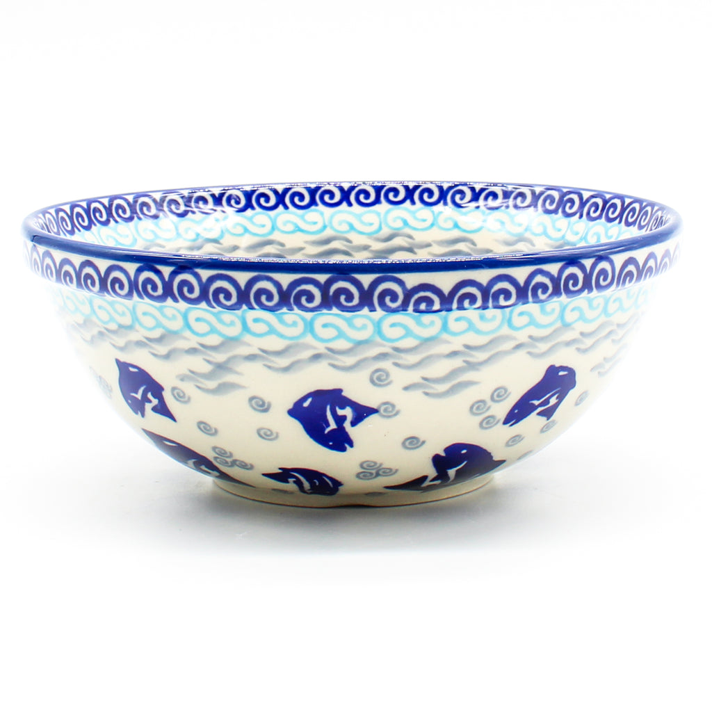 New Soup Bowl 20 oz in Blue Fish