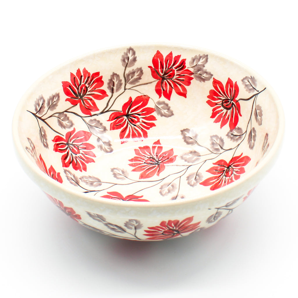 New Soup Bowl 20 oz in Red & Gray