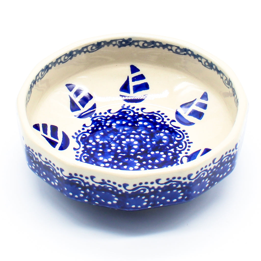 Shallow Little Bowl 8 oz in Sail Regatta