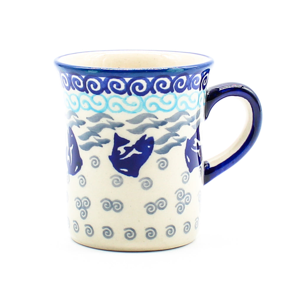 Espresso Cup 4 oz in Blue Fish