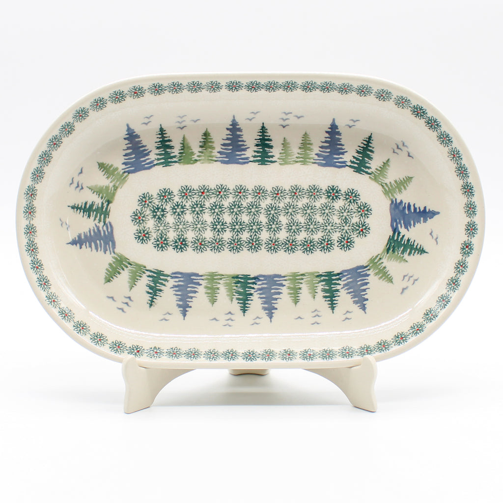 Md Oval Platter in Green Mountains