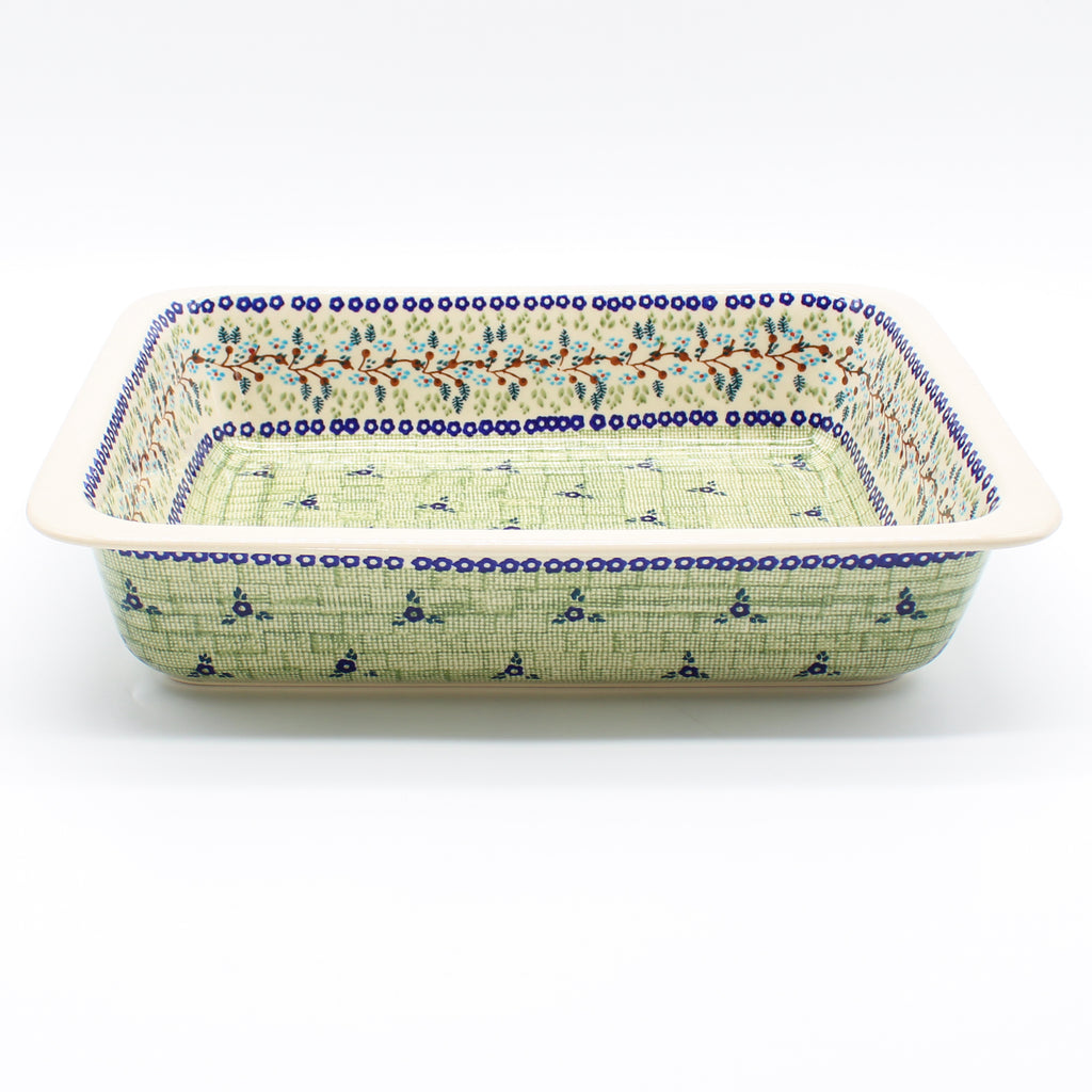 Deep Rect. Baker in Spring Garden