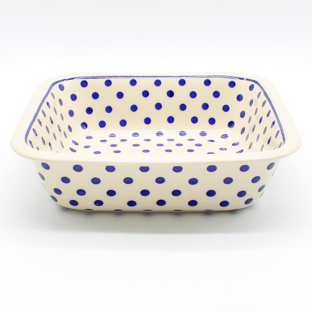 Deep Square Baker in Blue Polka-Dot