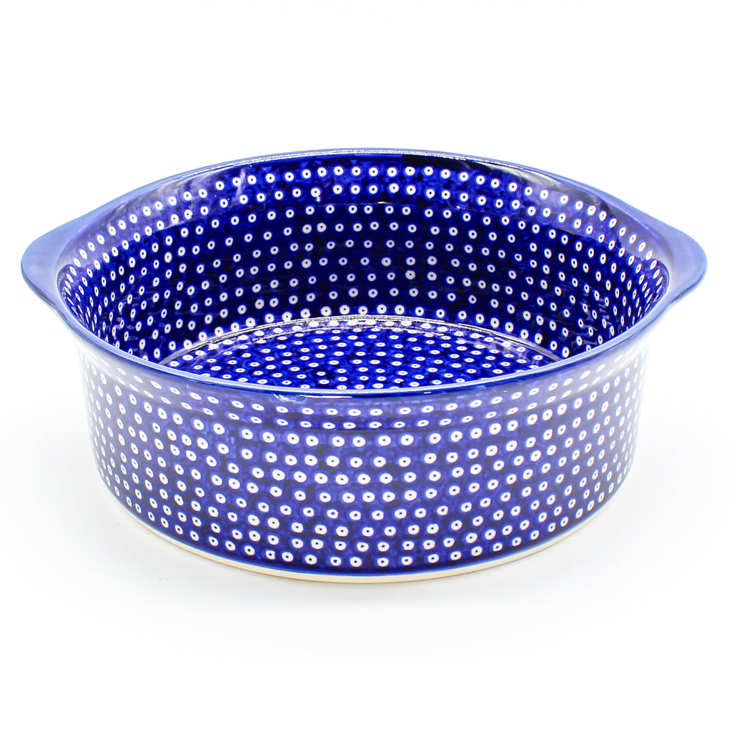 Deep Round Baker in Blue Elegance