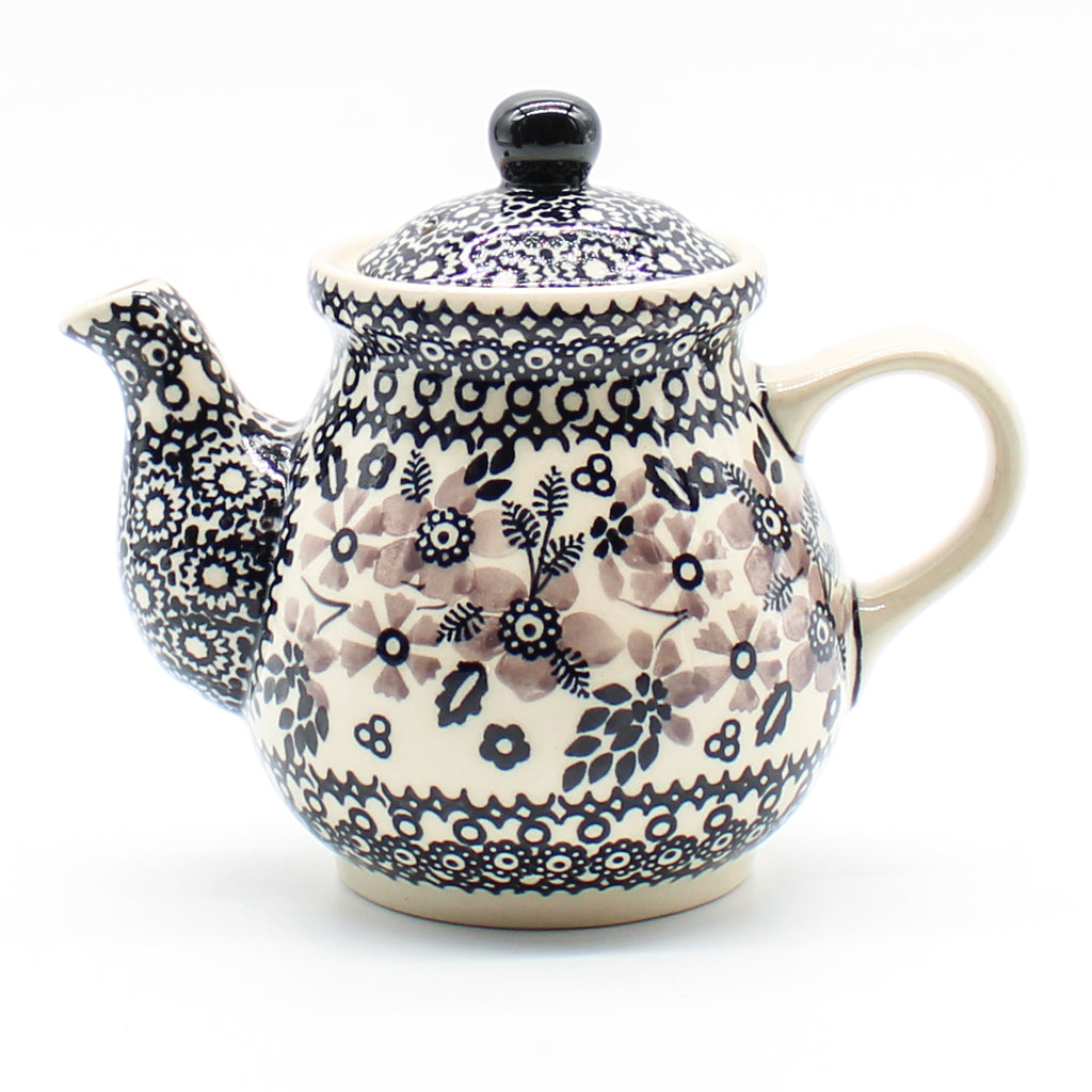 Night Time Teapot 12 oz in Gray & Black