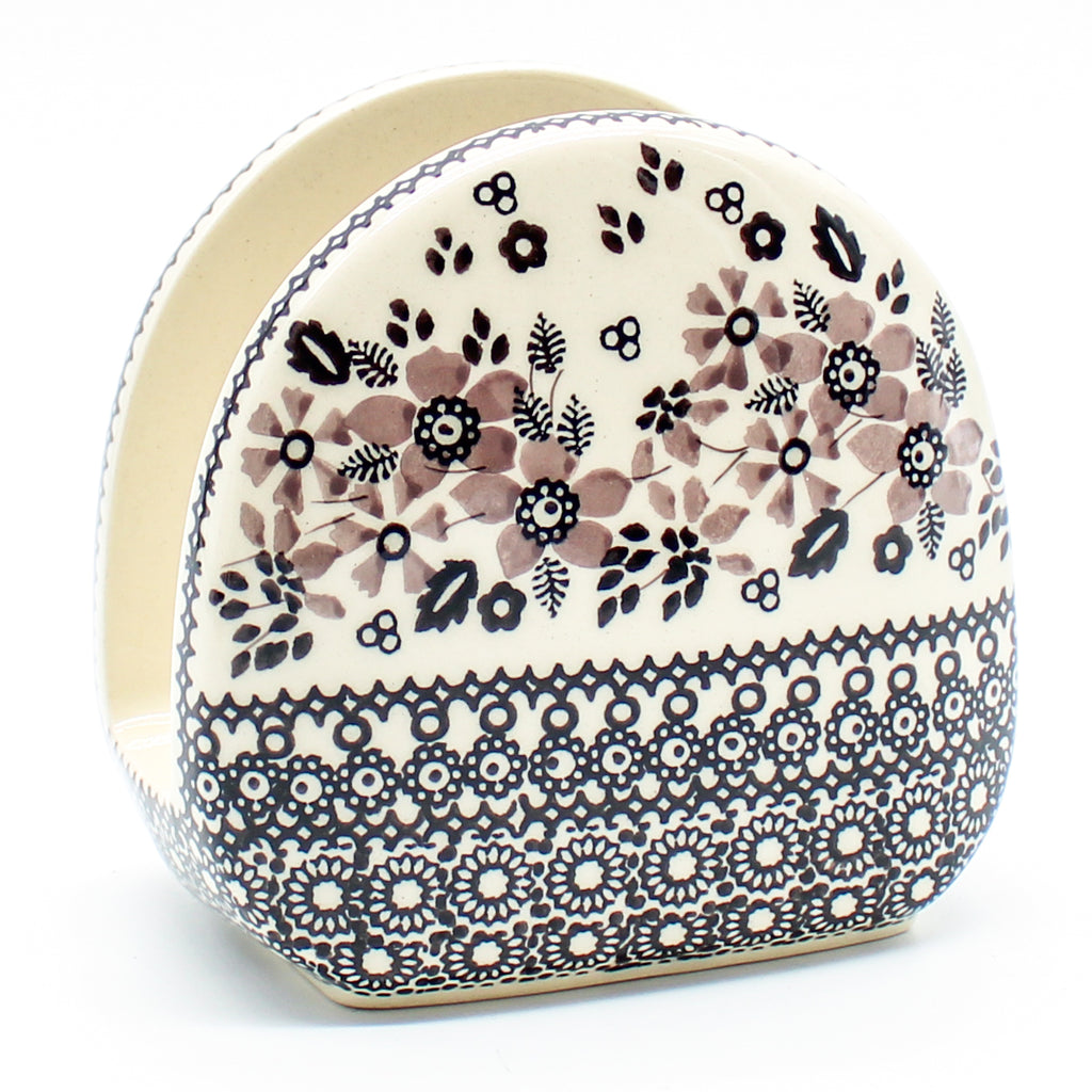 Napkin Holder in Gray & Black