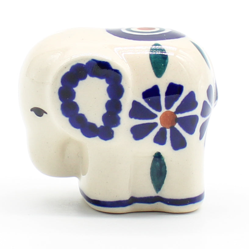 Baby Elephant-Miniature in Peacock