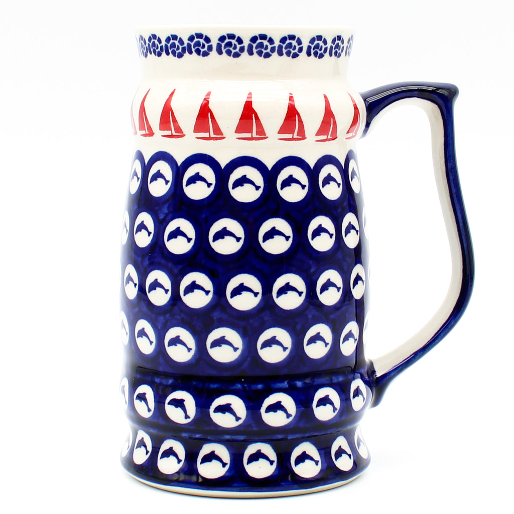Large Beer Stein 28 oz in Red Sail