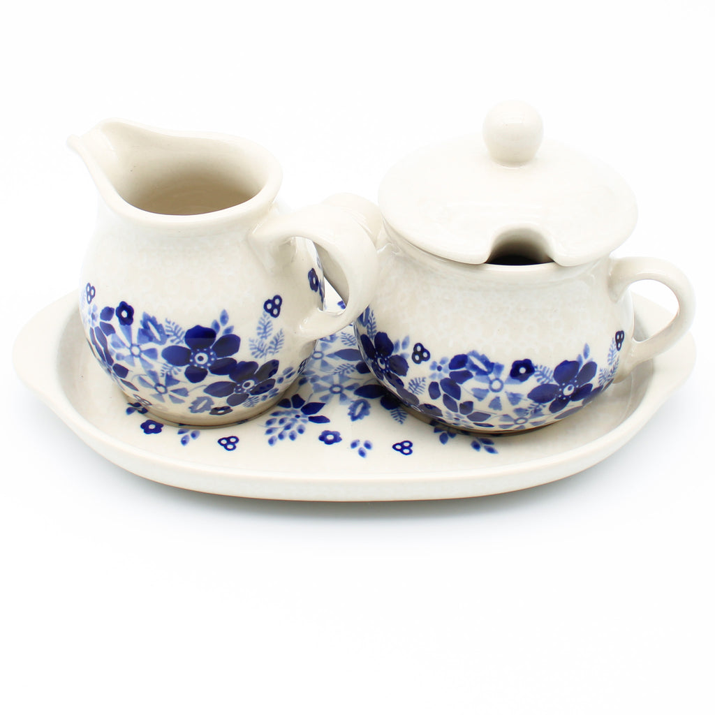 Creamer & Sugar Set w/Tray in Morning Wedding