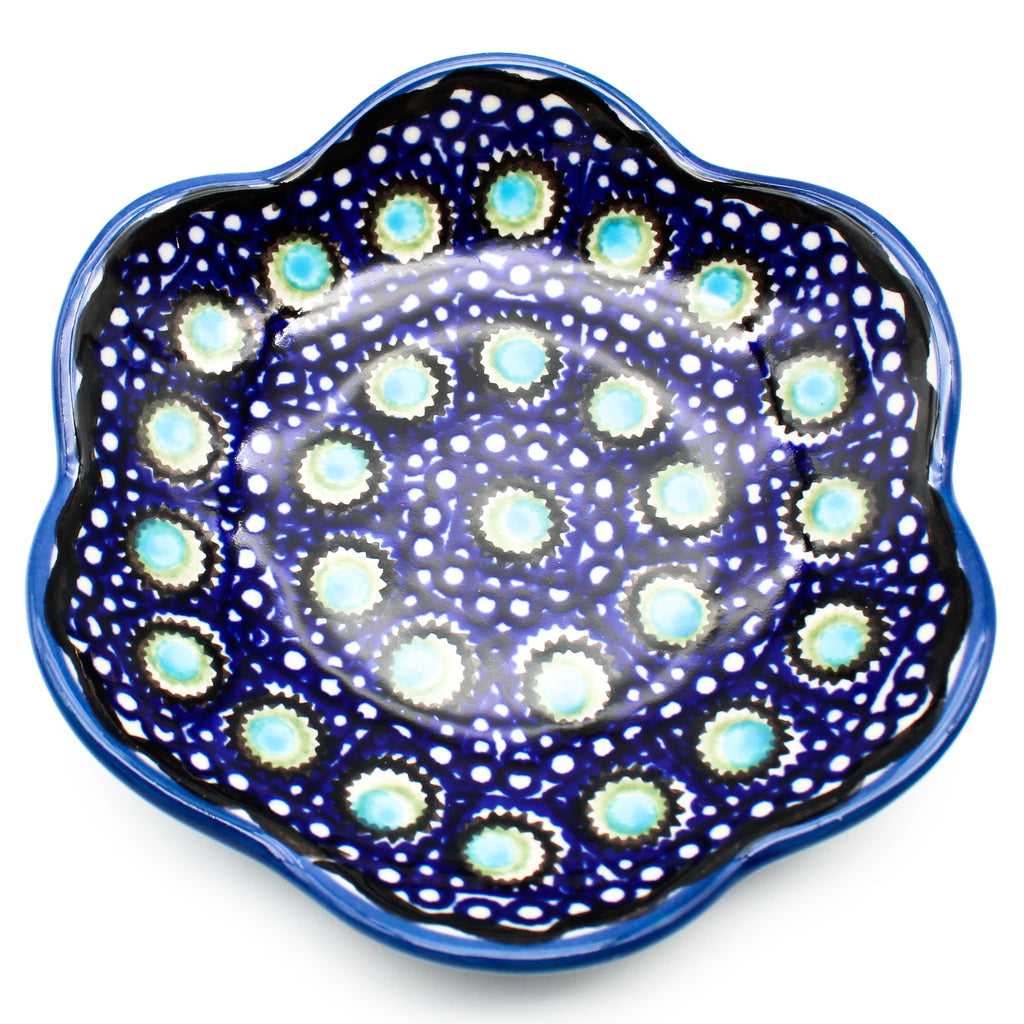 Flower Plate in Blue Moon