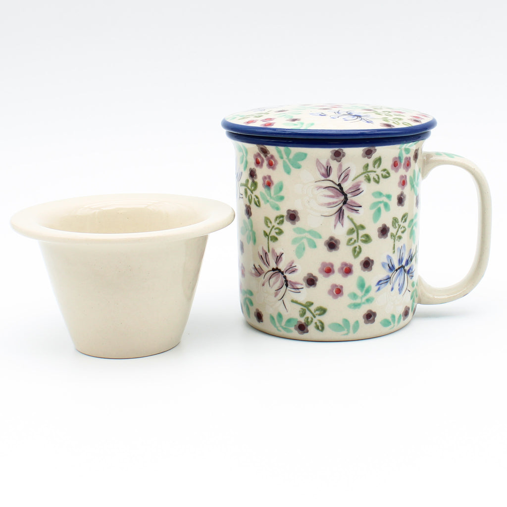 Straight Cup w/Infuser & Cover 12 oz in Bearded Iris