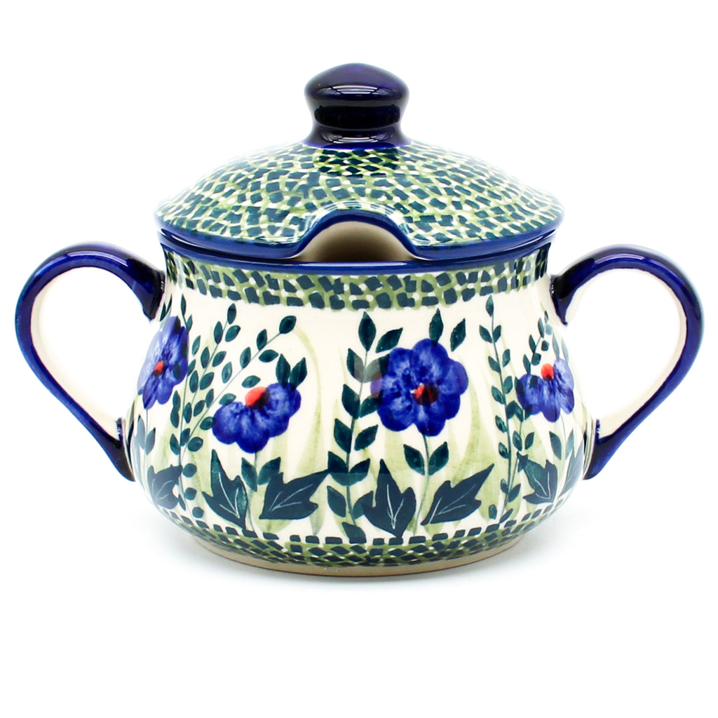 Family Style Sugar Bowl 14 oz in Gil's Blue