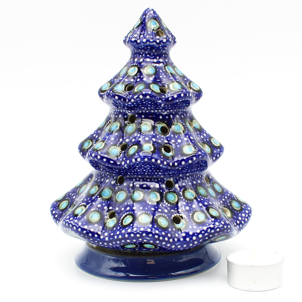 Tree Tea Candle Holder in Blue Moon
