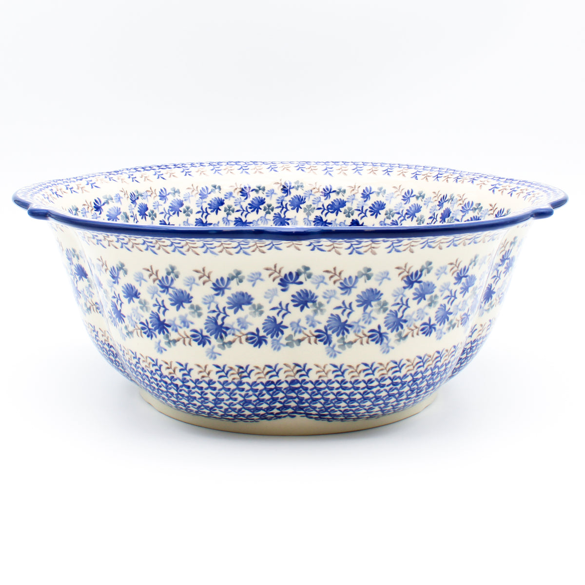 Lg Retro Bowl in Blue Thistle