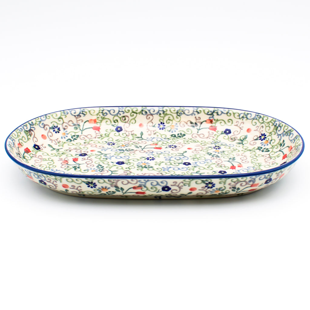 Sm Oval Platter in Early Spring