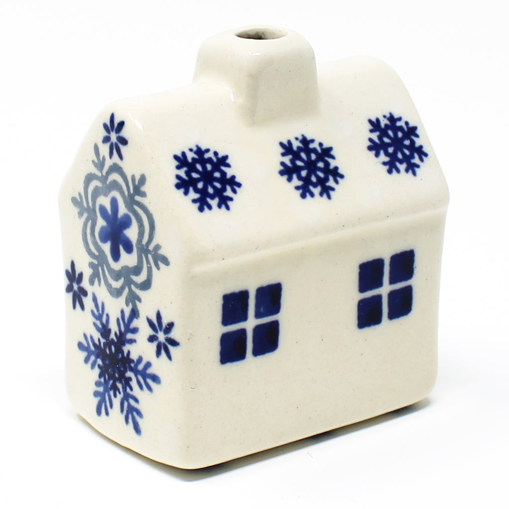 House-Ornament in Blue Winter