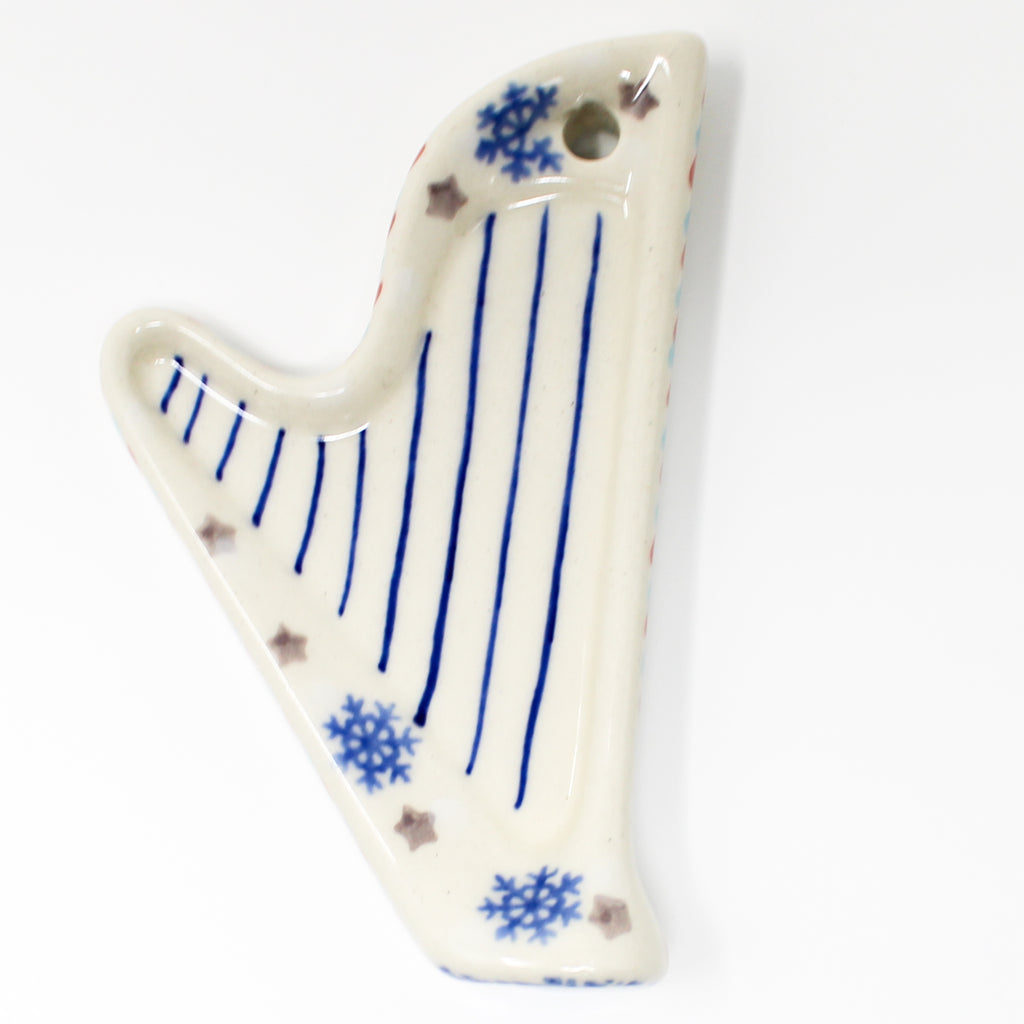 Harp-Ornament in Falling Snow
