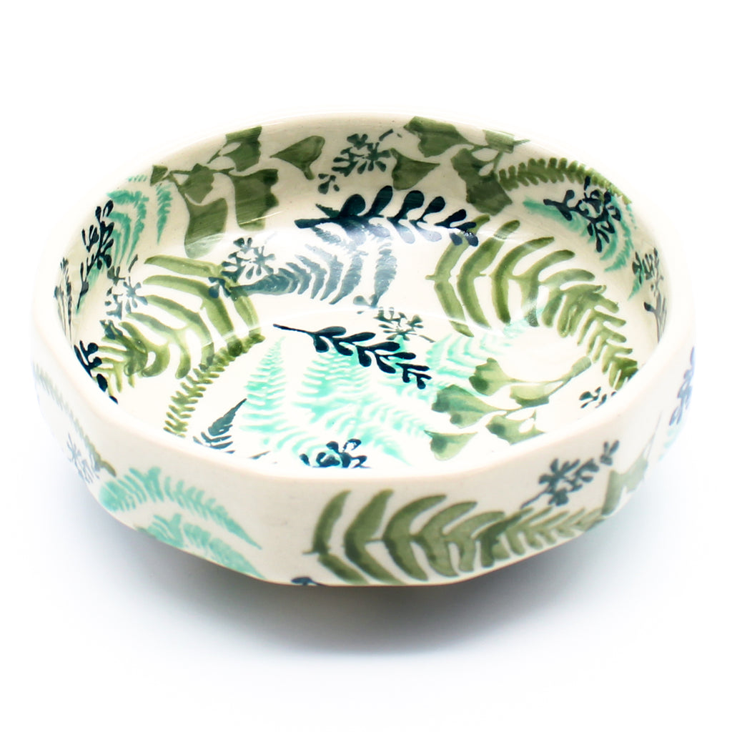 Shallow Little Bowl 12 oz in Ferns