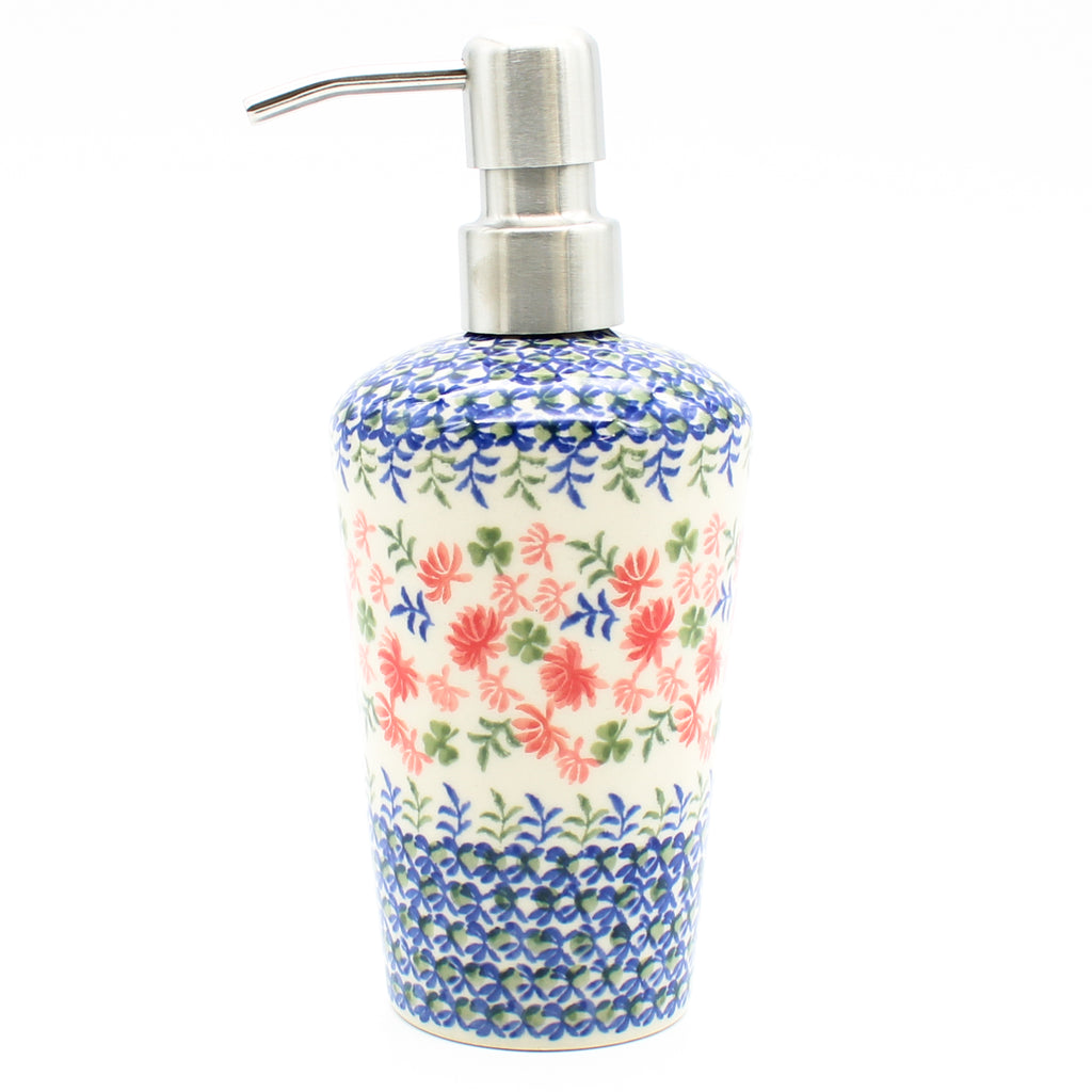 Soap Dispenser in Coral Thistle