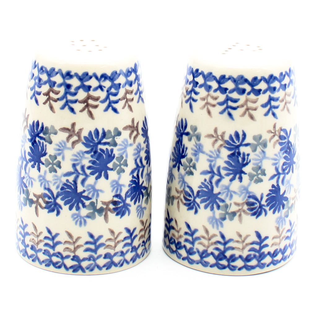 Salt & Pepper Set in Blue Thistle