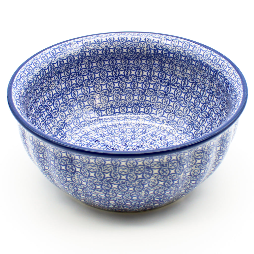 Scalloped Bowl 48 oz in Starry Night
