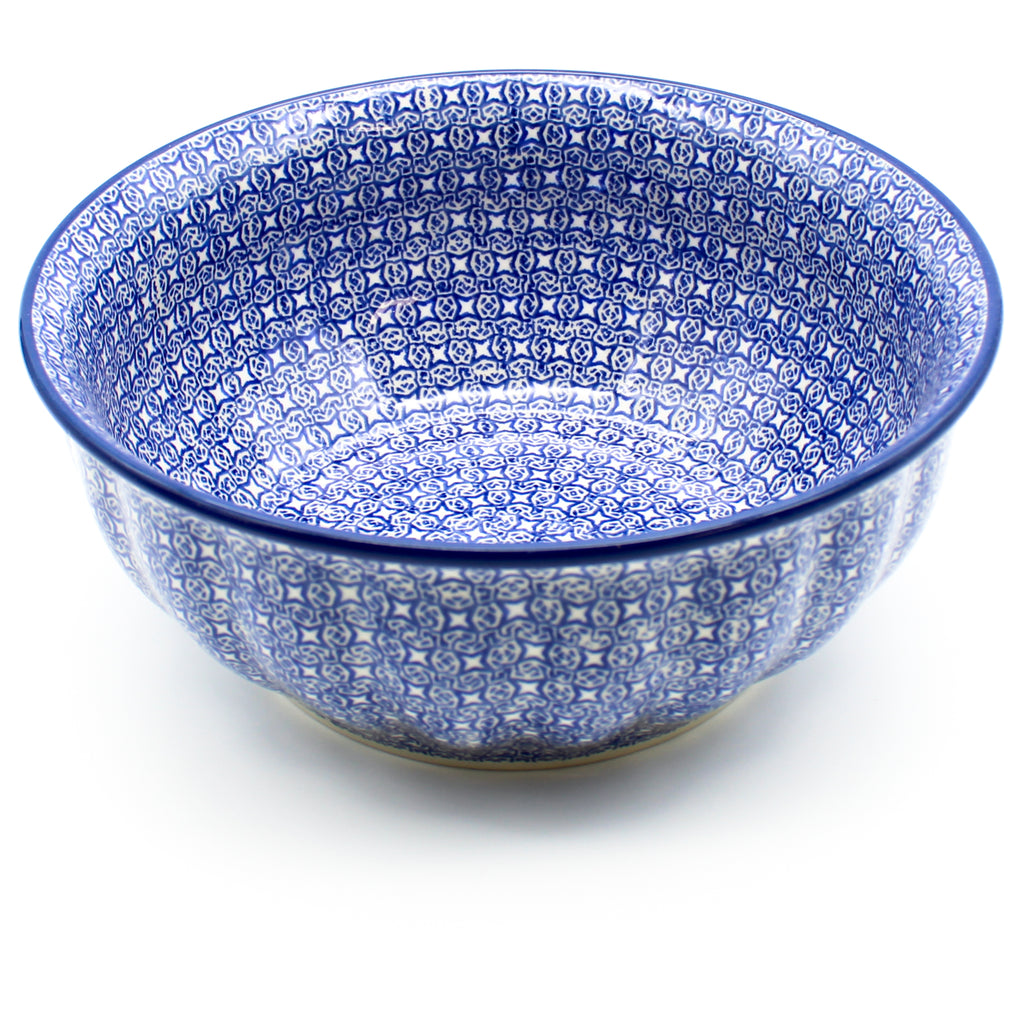 Scalloped Bowl 64 oz in Starry Night