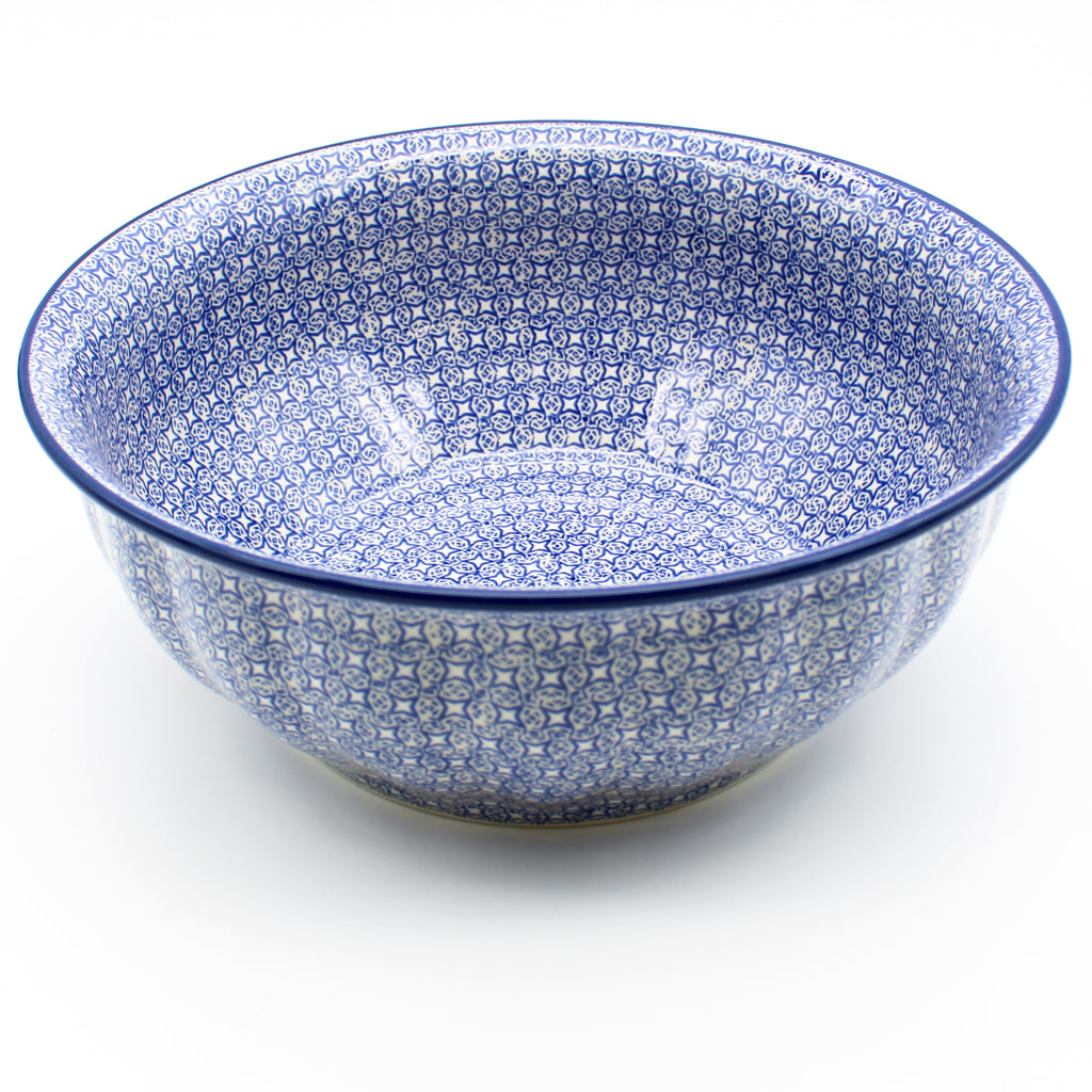 Scalloped Bowl 128 oz in Starry Night