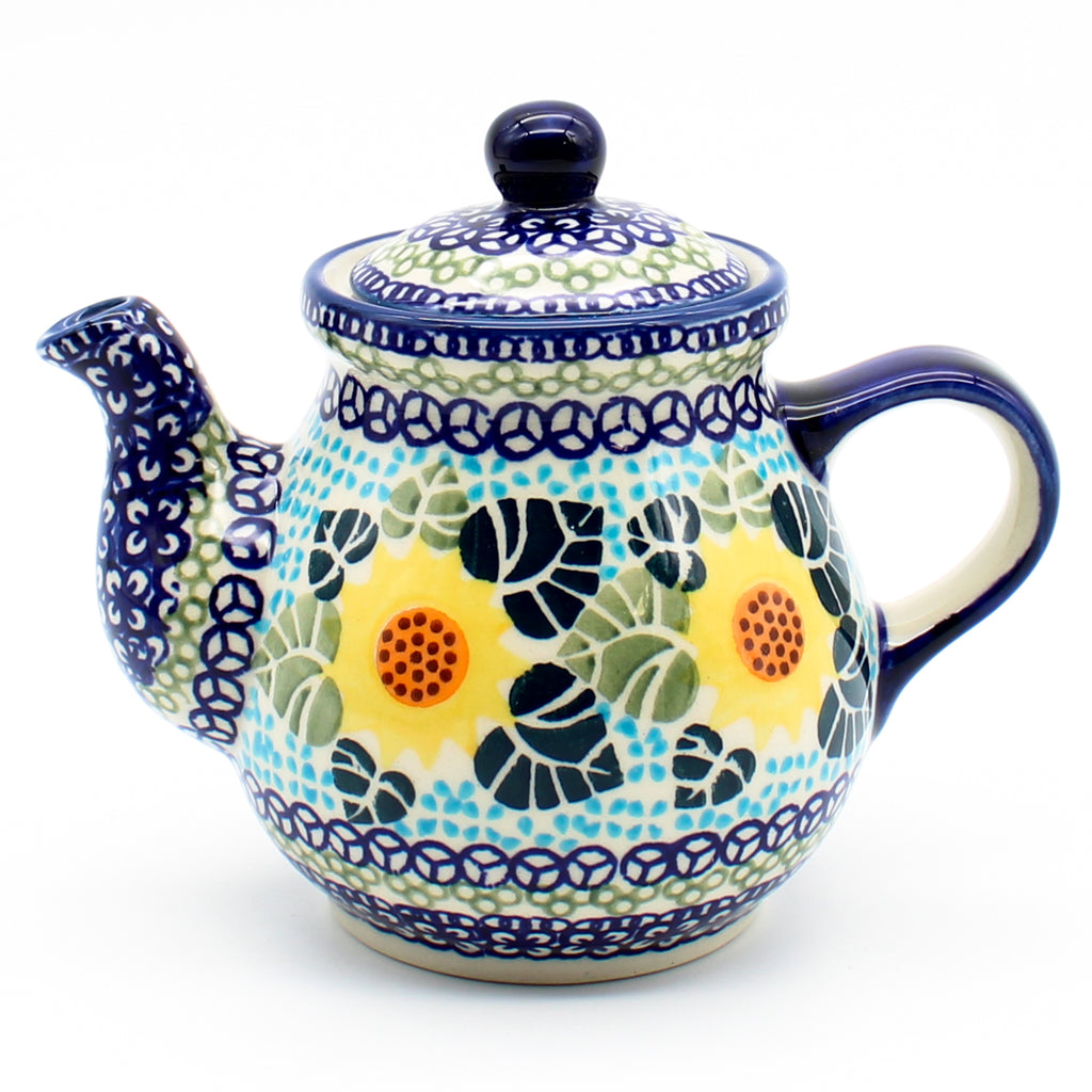 Night Time Teapot 12 oz in Ukrainian Sunflower