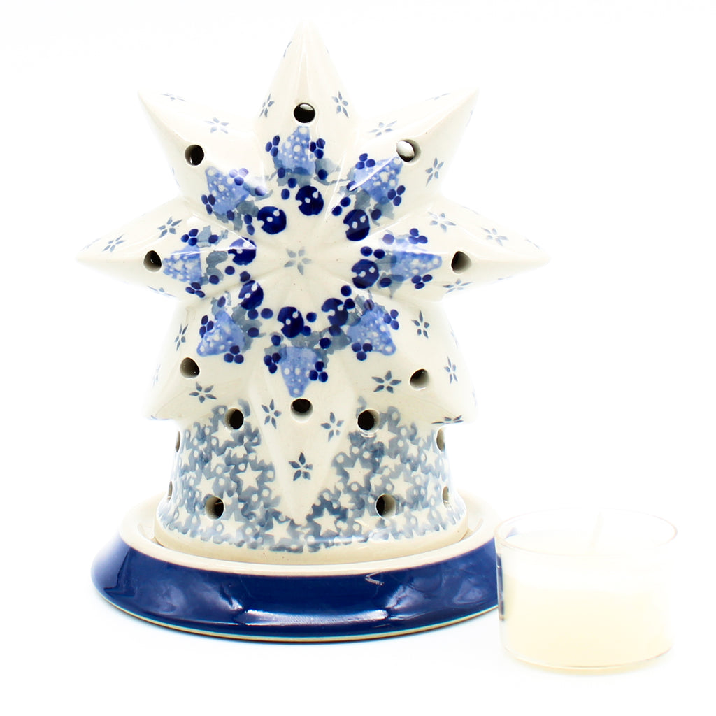Star Tea Candle Holder in Holiday Bells
