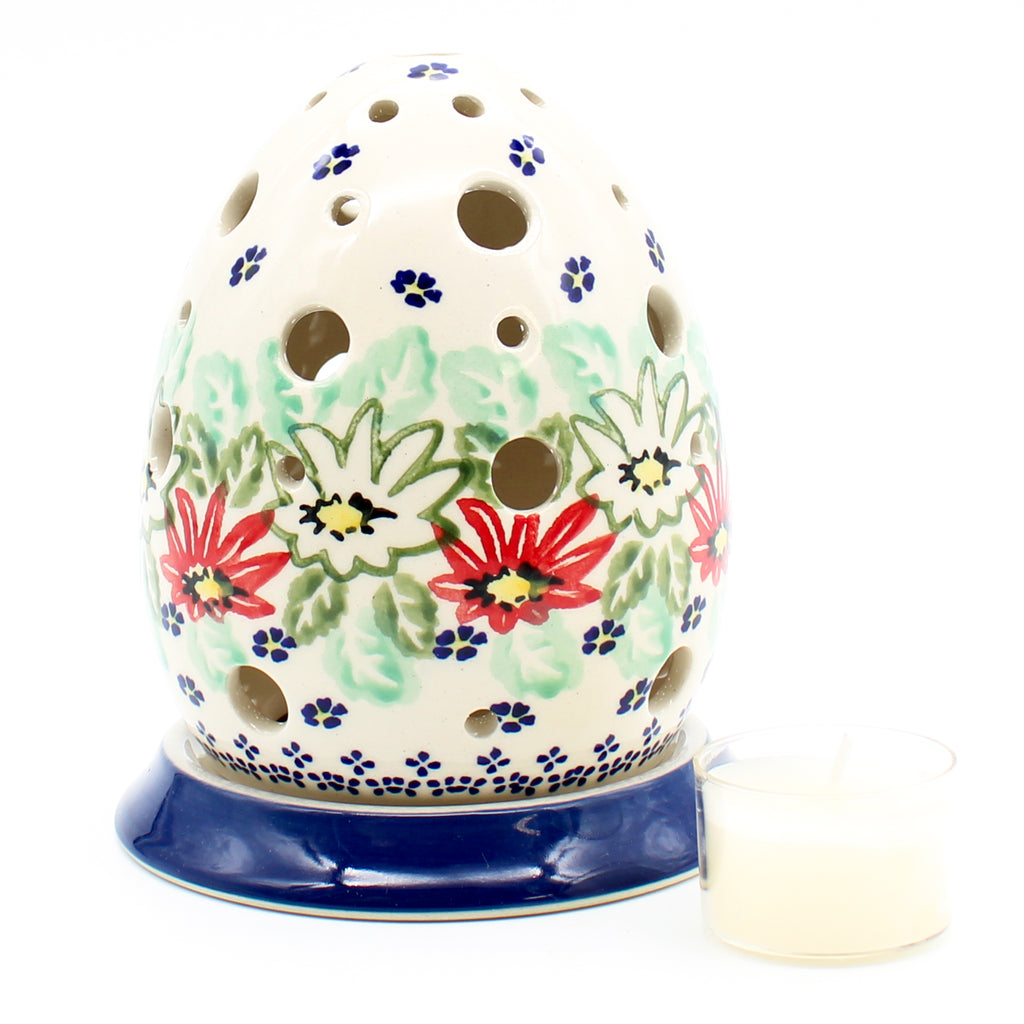 Easter Egg Tea Candle Holder in Dahlia