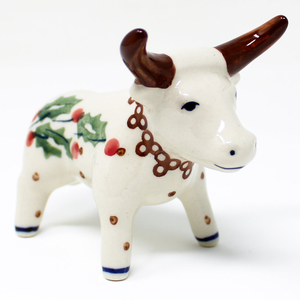 Bull-Ornament in Holly