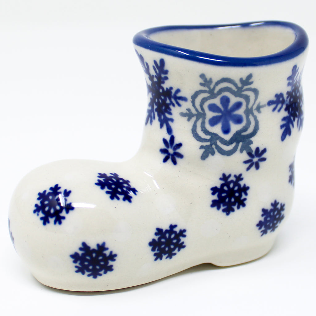Boot-Ornament in Blue Winter